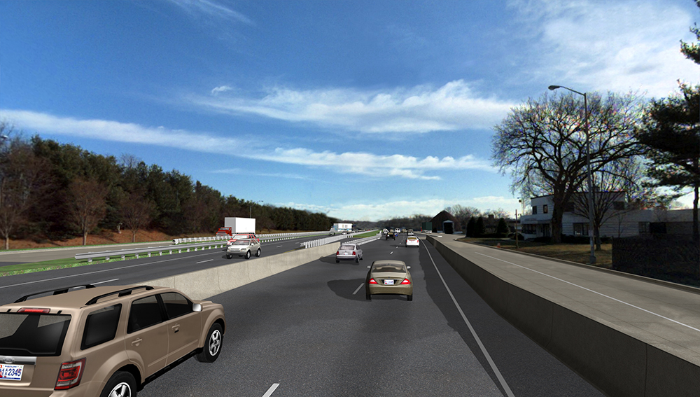 Hatem Bridge Eastbound US 40 AET Configuration at Former Toll Plaza Site