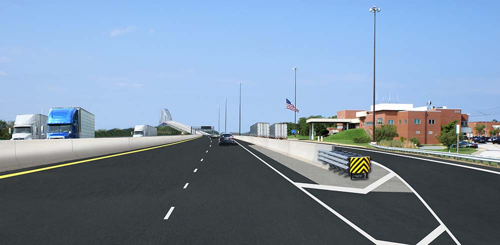 Key Bridge I-695 AET Configuration at Former Toll Plaza Site