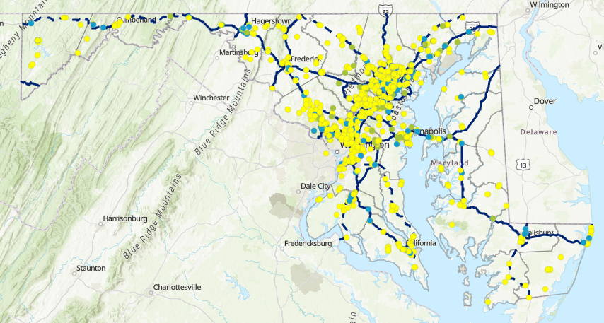 EV Vehicle map link.